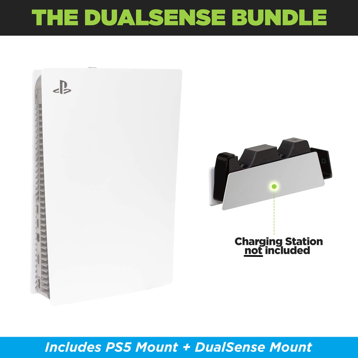HIDEit PS5 DS | PS5 DualSense Charging Station Wall Mount