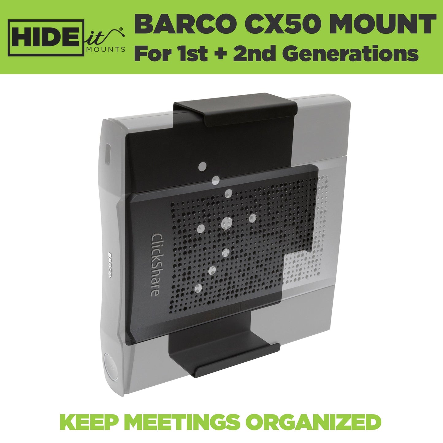 HIDEit CX50 | Barco ClickShare CX-50 Wall Mount