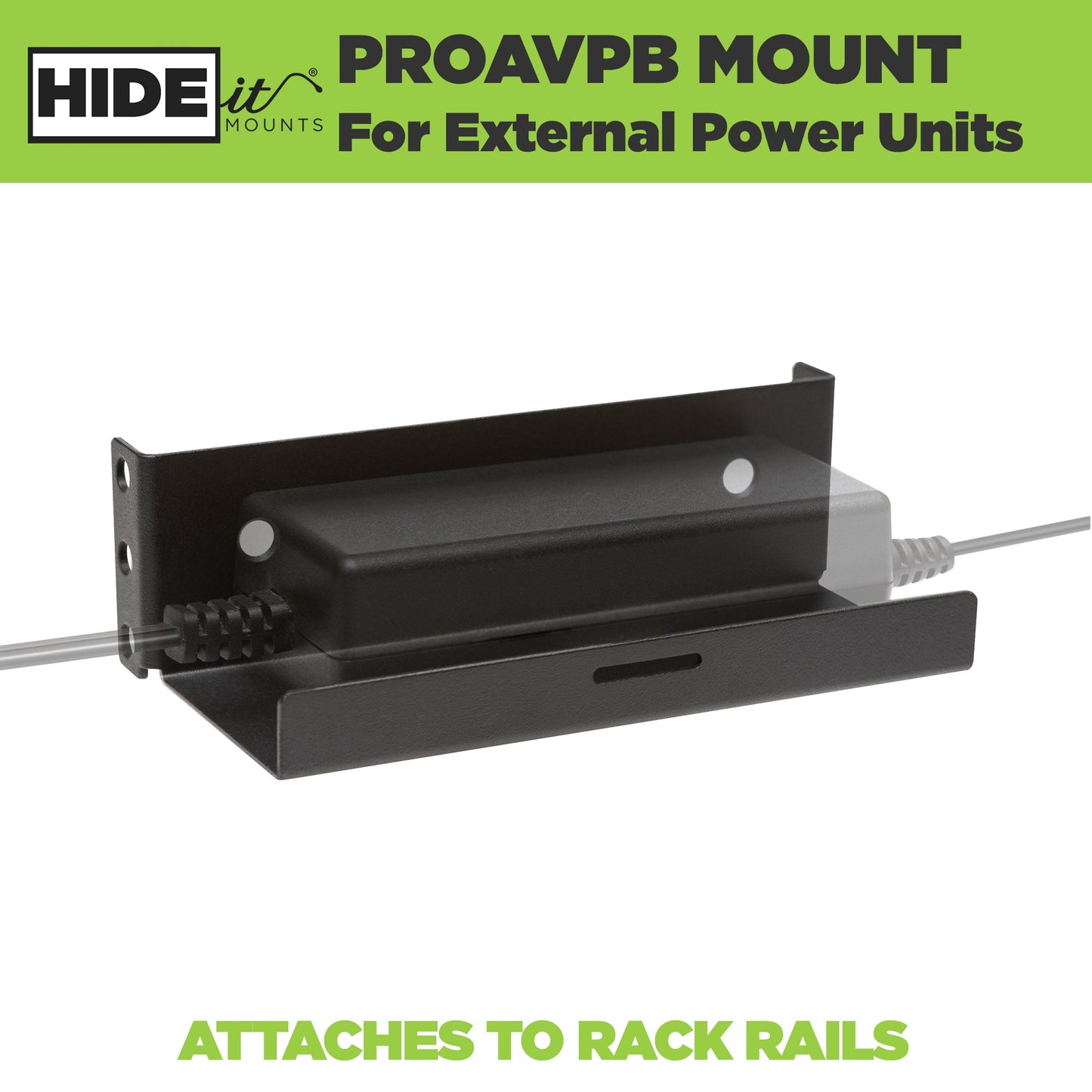 HIDEit ProAVPB | Universal Power Brick Server Rack Mount