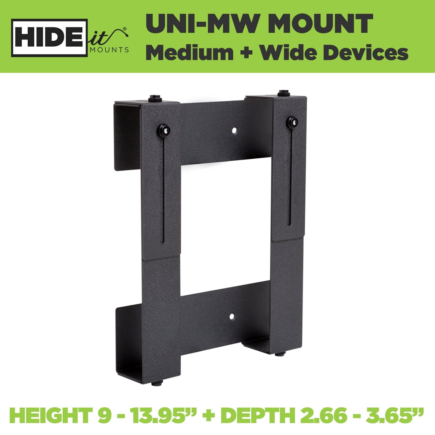 HIDEit Uni-MW | Adjustable Medium+Wide Component Mount