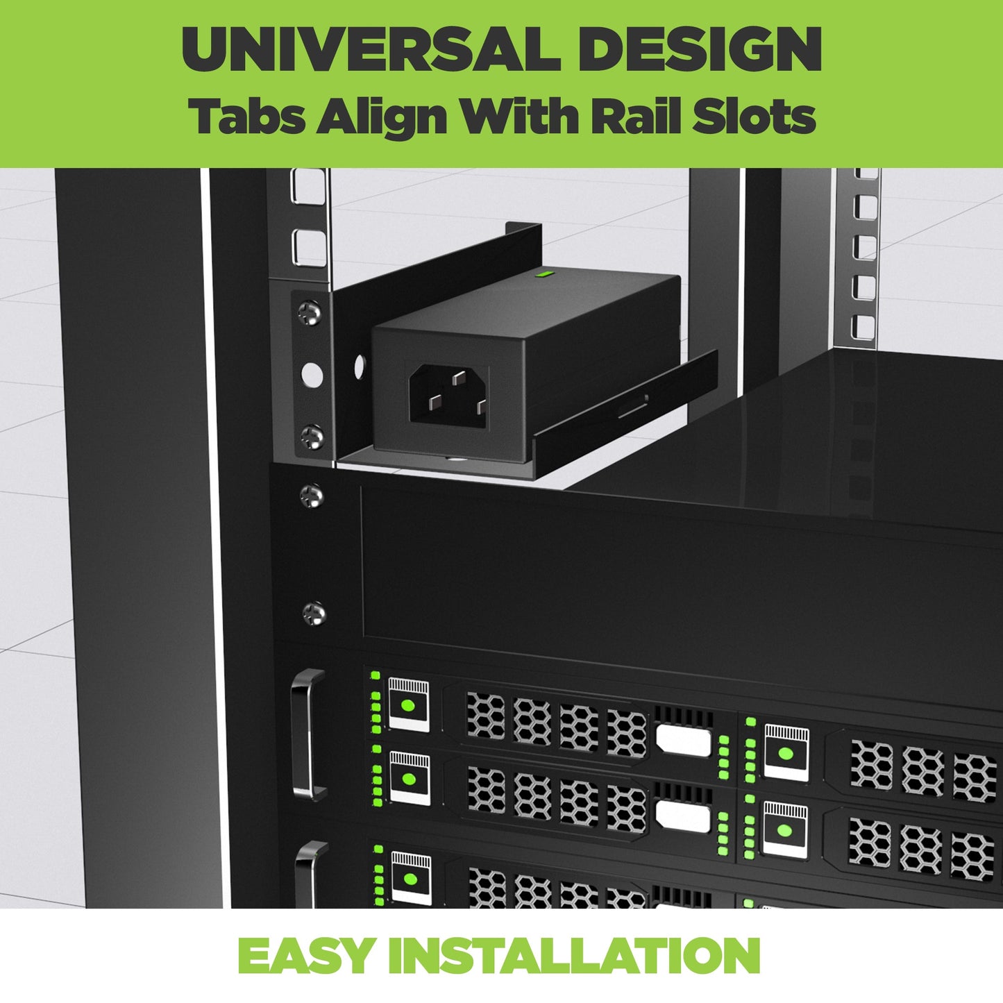 HIDEit ProAVPB | Universal Power Brick Server Rack Mount