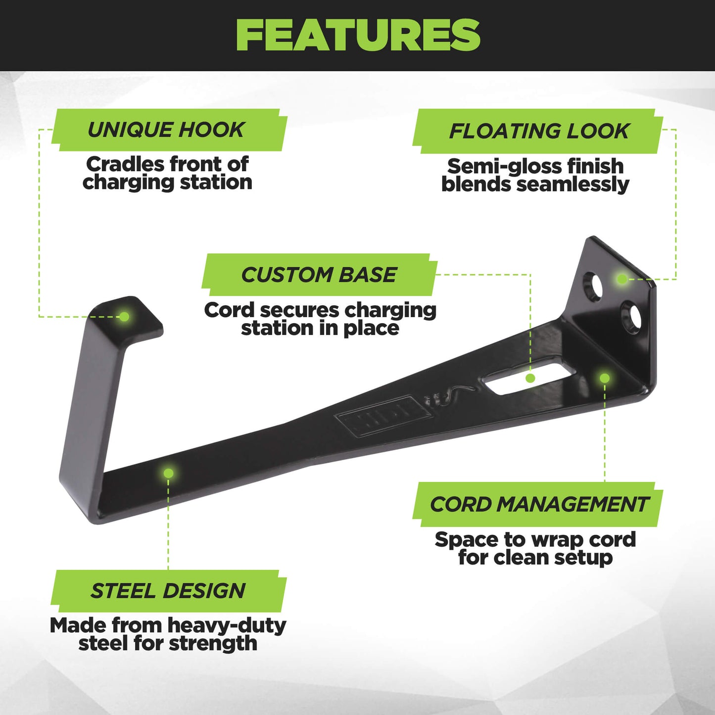 HIDEit PS5 DS | PS5 DualSense Charging Station Wall Mount