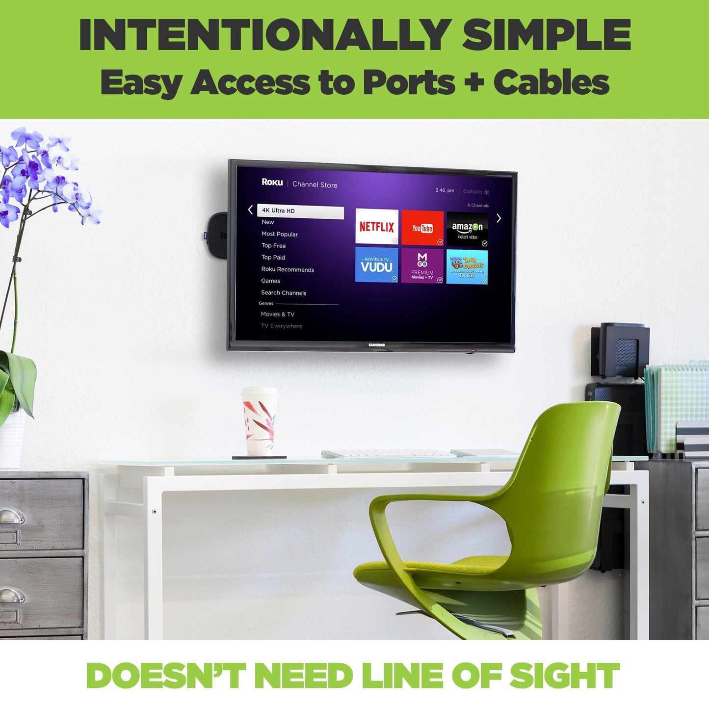 HIDEit R6 | Roku Ultra 2020 + 2024 Wall Mount