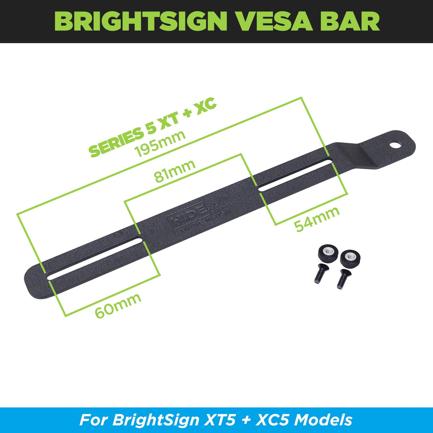 HIDEit Uni-VESA OB Bar | Universal VESA Adapter Mount