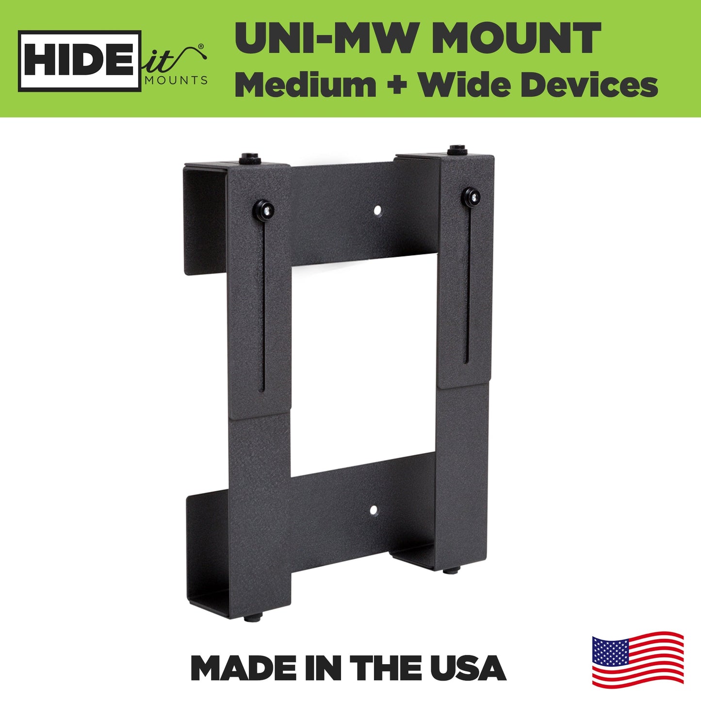 HIDEit Uni-MW | Adjustable Medium+Wide Component Mount