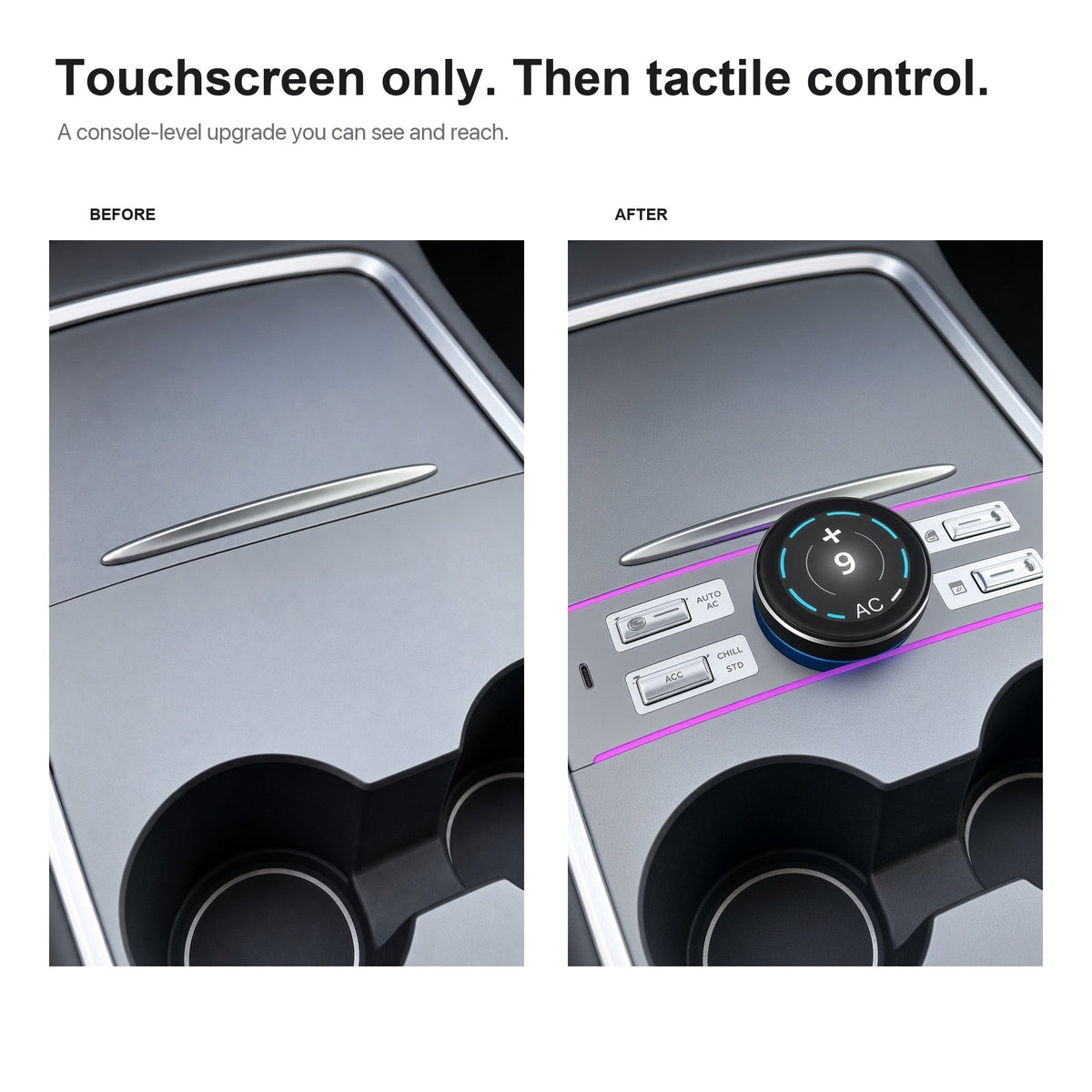 LCD Rotary Control Dock for Tesla Model 3 & Model Y