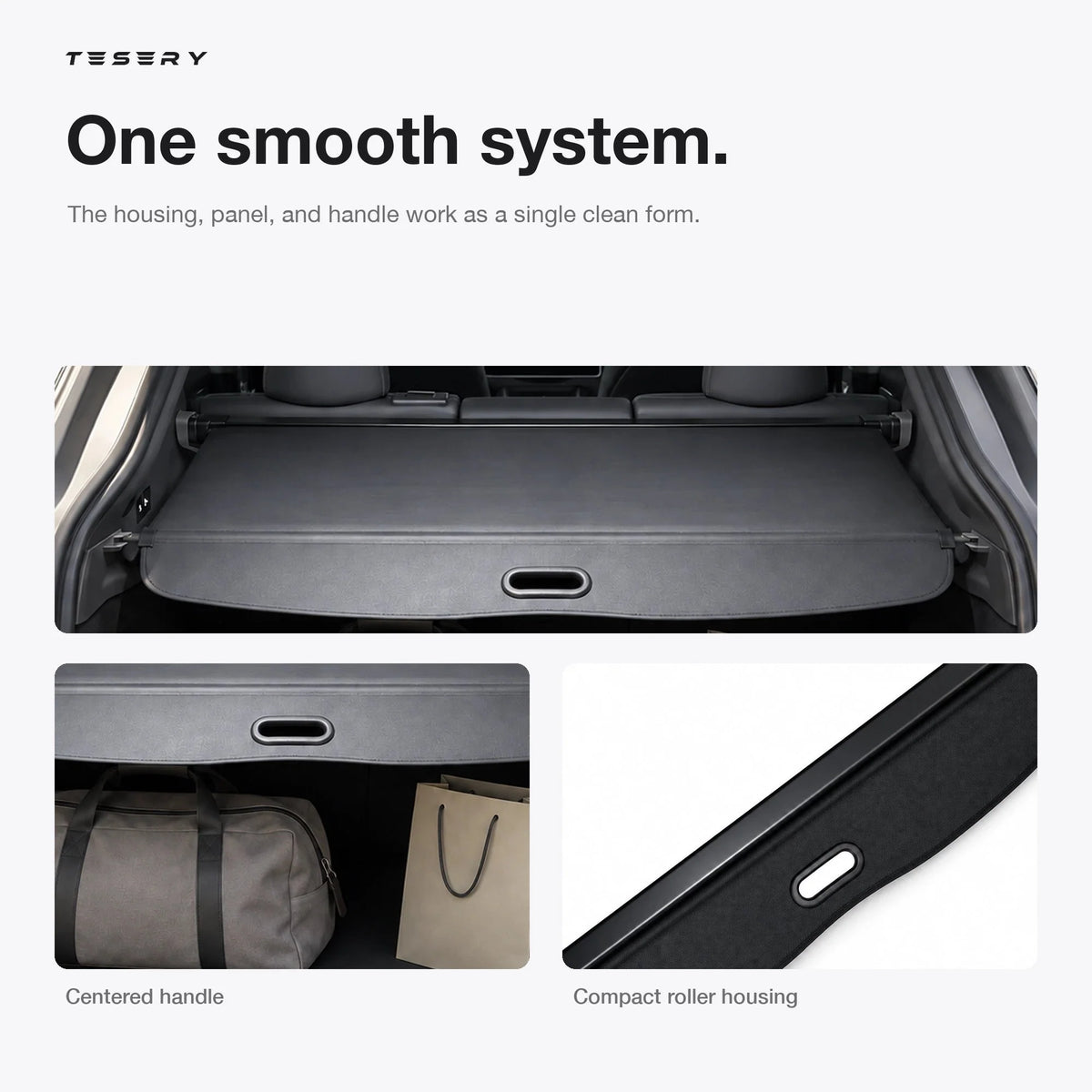 Retractable Cargo Cover for Model Y Juniper