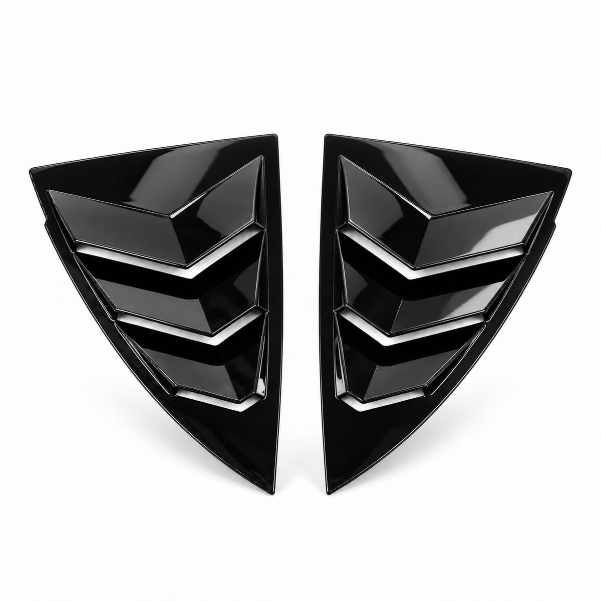 TESERY Rear Side Window Louvers Cover for Model Y | 3 Finishes | 2-Pack